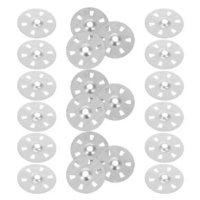 500pcs Six-Hole Metal Insulation Washers for Foam Board Fastening, Flat Rigid Foam Support Discs for Drywall and Panel Fixing in Construction in Kuwait
