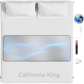 حصيرة التأريض من الجرافين للسرير: علاج أرضي داخلي لتحسين النوم وتعزيز الطاقة - وسادة نوم موصلة مع فوائد مؤرضة - مجموعة هدايا صحية للنساء (كاليفورنيا كينج) in Kuwait