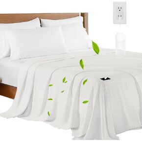 Grounding Sheets King Size,Grounding Flat Sheets 20% Silver for Bed Sleeping for Better Sleep,Grounding Sheets with Grounding Cord in Kuwait