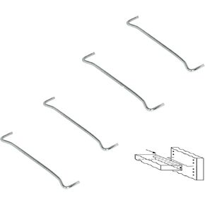 E.H.C. أسلاك أرفف من النوع السويدي - لا توجد وسائل دعم مرئية / 9-3/4 بوصة × 1/8 بوصة دعم أرفف سلكية سحرية/تجعل الأرفف قابلة للتعديل والإزالة، ولكنها قوية ومتينة تدعم 4 أسلاك لكل حزمة. in Kuwait