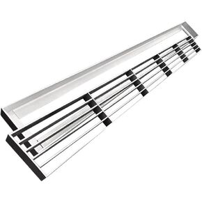Stainless Steel Gutter Cover Grate - Low Profile Outdoor Linear Drain for Sidewalk, Garden, Driveway & Patio - Removable Drainage Trench Kit (100x20x3CM) in Kuwait