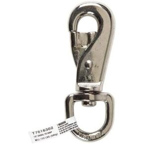 Campbell Chain 7/8 in. Dia. x 4-13/16 in. L Nickel-Plated Zinc Animal Tie Snap 150 lb. - Case Of: 10 in Kuwait