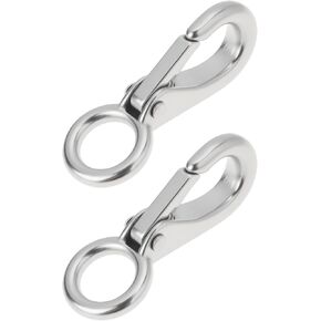 2pcs Size0 55mm Quick Release Snap Hook with 10mm Fixed Eye 304 Stainless Steel in Kuwait