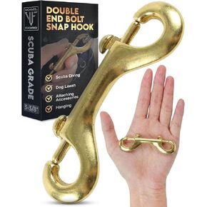 Eye Bolt Snap Scuba Grade Solid Brass 3-3/8" Double Ended Snap Hook Clip in Kuwait