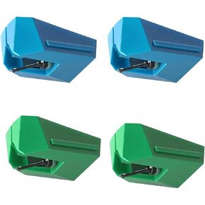 2 Pack Replacement Stylus for Audio-Technica AT-VM95E Cartridge, Needles Compatible with AT-LP120X, AT-LP3XBT, AT-LPW40, AT-LPW50, AT-LP5X & AT-LP8X Turntables (Green-2) in Kuwait