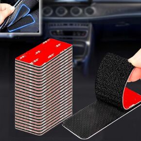 24 Sets Heavy-Duty Hook and Loop Strips with Adhesive Fasteners,Waterproof Heat-Resistant, for Walls,EZ Passes,Sofa Cushions,Car Floor Mats,Furniture,Carpet and More(3.2''x1.2'') in Saudi Arabia