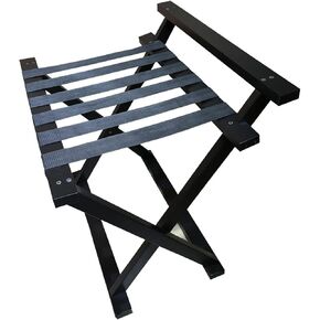 Luggage rack,Room Luggage Holder,Hotel Wooden Folding Luggage Rack With Shelf,Suitcase Stand for Guest Room,Bedroom,Hotel Leisure Organization Storage Cabinet in Kuwait