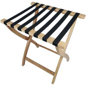 Luggage rack,Wood Color Hotel Luggage Rack for Guest Room Folding Suitcase Rack Collapsible Carry On Holder Bedroom for Bedroom,Guest Room, or Hotel Sturdy Wooden in Kuwait