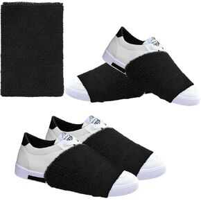 Sock Shoes for Dancing, 2 Pairs Dance Socks Non-Slip, 4.7"x3.3"Dance Foot Covers for Hip Hop, Shoe Covers Over Sneaker in Kuwait