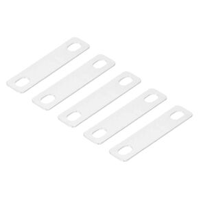 MECCANIXITY Bus Bar Connector 10Pcs Pitch Row 1.4"(35mm) Red Copper Flat Bus Bar Nickel-Plated for LiFePO4 Cells Lithium Battery Busbar Connector, Silver in Kuwait