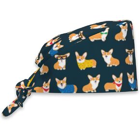 قبعة العمل، قبعة فرك مع عصابة رأس قابلة للتعديل، قبعة خلفية قابلة للتنفس، قبعات جراحية للممرضات للرجال والنساء in Kuwait