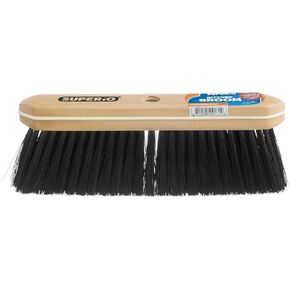 Broom Refill Head for Kitchen and Home Broom - Heavy Duty Household Broom Easy Sweeping Dust and Wisp Floors and Corners (Black- Tampico & Synthetic) in Kuwait