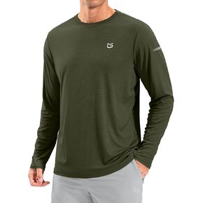 Men's Sun Protection Long Sleeve Shirts UPF 50+ Rash Guard Swim Lightweight Cooling UV SPF Shirt Fishing Workout Quick Dry in Kuwait