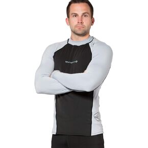 Lavacore Lavaskin Scuba Diving Men's Long Sleeve Shirt - Black/Grey - X-L... in Kuwait