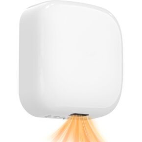 Commercial Hand Dryer for Home Bathroom, 1400W Auto Warm Wind High Speed Hand Dryer Machine Easy To Install Compact Hand Dryer with Auto-Infrared Sensor&Smart Temp Control for Home Hotels White in Kuwait