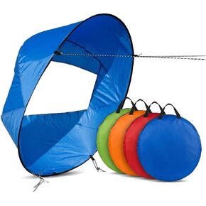 Kayak Sail, Downwind Wind Sail Paddle Board Instant Popup for Kayak Boat in Kuwait