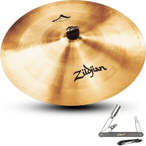 ZILDJIAN A0354 18 IN CHINA HIGH PITCH CAST BRONZE LIGHT WEIGHT DRUM CYMBAL With ZKEY in Kuwait