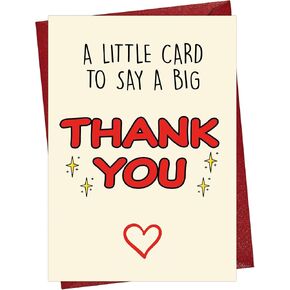 Cheerin Thank You Card – Elegant Thank You Greeting Card with Envelope – Thoughtful Appreciation Gift for Teacher, Boss, Friend, Coach, or Colleague in Kuwait