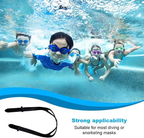 Pilarmuture 2pcs Goggle Strap Replacement Silicone Swimming Head Band ScubaMask,Universal Dive Mask for Swimming Snorkel. in Saudi Arabia