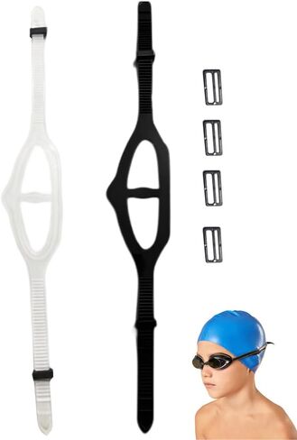 Pilarmuture 2pcs Goggle Strap Replacement Silicone Swimming Head Band ScubaMask,Universal Dive Mask for Swimming Snorkel. in Saudi Arabia
