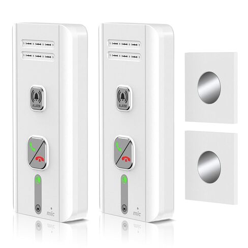 Wireless Intercom System for Home, 2-Way Audio Hands-Free Communication, 1600ft Long Range, 3 Ringtones 5 Volume Levels House/Office/Classroom(2 Pack, White) in Kuwait