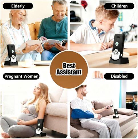 نظام اتصال داخلي لاسلكي للمنزل، جهاز اتصال لاسلكي ثنائي الاتجاه لمراقبة كبار السن، استخدام المنزل والمكتب، اتصال داخلي سهل التركيب مع ميزة جرس الباب in Kuwait