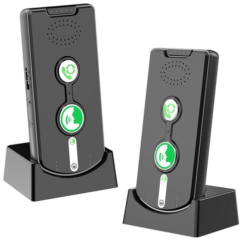 2 Way Wireless Intercom System for Home, 1/2 Mile, Full Duplex 2-Way Radio Hands Free, Rechargeable, 120H Standby,Volume Control - Room to Room, Elderly Care, Indoor Outdoor,Use for Business, Offices in Kuwait