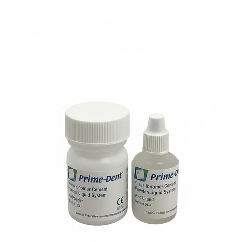 Prime Dental 010-023 Prime-Dent Glass Ionomer Liner Cement Kit Powder & Liquid in Kuwait
