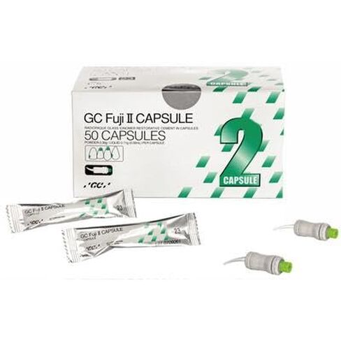 GC 000113 Fuji II Glass Ionomer Restorative Capsules Assorted 50/Bx in Saudi Arabia