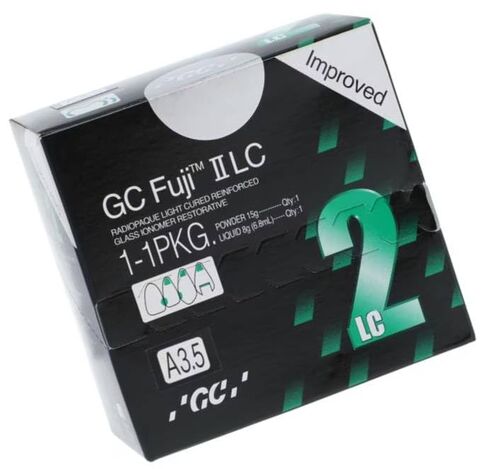 GC 000187 Fuji II LC Improved Resin Reinforced Glass Ionomer Restorative 1:1 Pack A3.5 in Kuwait