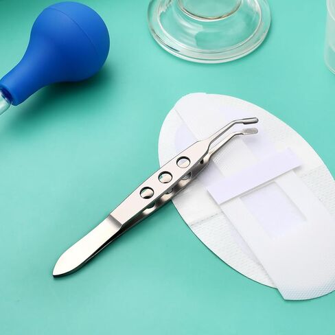 Meibomian Gland Expressor, Stainless Steel Eyelid Massage Tweezers Dry Eye Eyelid Clean Tools Eye Stye Treatment Remover Meibomian Gland in Saudi Arabia