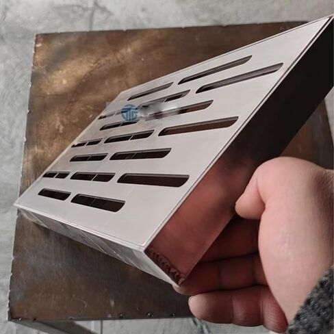 Drain Grate Cover,Trench Grating,Gully Grating,Sidewalk Drain,3mm Thick Stainless Steel Drain Grate with Fine Mesh Filter-Blocks Leaves, Size 8“x16 in Kuwait