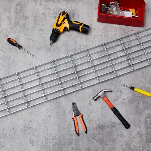 شبكة خندق للممر العقلي من الفولاذ المجلفن من Moxweyeni - 39.4 × 7.9 بوصة. شبكة تصريف قناة معدنية، غطاء تصريف خارجي عالي التحمل للأرضية الخرسانية، ساحة الممر، المرآب، الأرضية الخرسانية in Kuwait