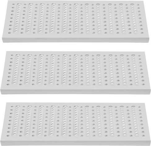 3Pack Outdoor Drain Cover,Stainless Steel Driveway Channel Drain Grate-22.8x11.8 in Metal Trench Cover Heavy Duty Outdoor Drain Grate Cover for Garage,Factory,Driveway,Parking Lot in Kuwait