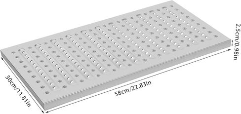 3Pack Outdoor Drain Cover,Stainless Steel Driveway Channel Drain Grate-22.8x11.8 in Metal Trench Cover Heavy Duty Outdoor Drain Grate Cover for Garage,Factory,Driveway,Parking Lot in Kuwait