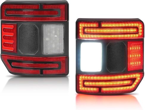 SUPAREE LED Tail Lights with Brake Light Reverse Light Turn Signal Lamp Running Light Fit for Jeep Gladiator JT 2020 2021 2022 2023, 2PCS in Kuwait