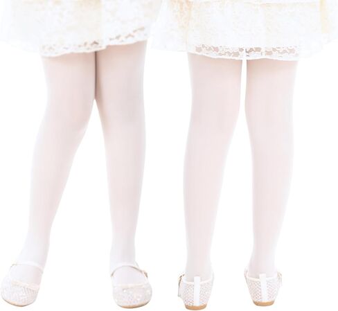 Girls Ballet Tights, Soft Footed Dance Tights for Toddler - Durable Stretch Microfiber Ballet Pantyhose in Saudi Arabia