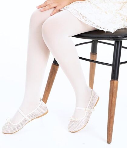 Girls Ballet Tights, Soft Footed Dance Tights for Toddler - Durable Stretch Microfiber Ballet Pantyhose in Saudi Arabia