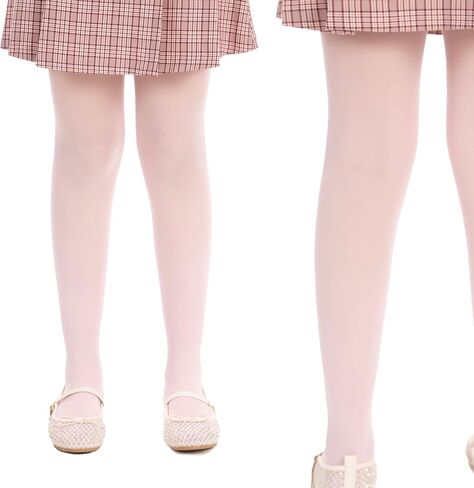 Girls Ballet Tights, Soft Footed Dance Tights for Toddler - Durable Stretch Microfiber Ballet Pantyhose in Saudi Arabia