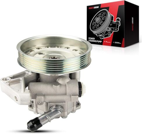 Torchbeam Power Steering Pump for XC90 2007-2011 3.2L, V70 2008-2010, XC90 2012-2014, XC70 2008-2010, LR2 2008-2012, S80 2008-2010 3.0; 3.2L, Replace # 96-398, Steering Pump with Pulley in Kuwait