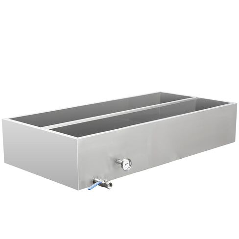Maple Syrup Evaporator Pan, 30 x 20 x 6 Inch Maple Syrup Pan 15.5 Gal 304 Stainless Steel Maple Syrup Evaporator, Boiling Maple Syrup with Valve and Thermometer in Kuwait