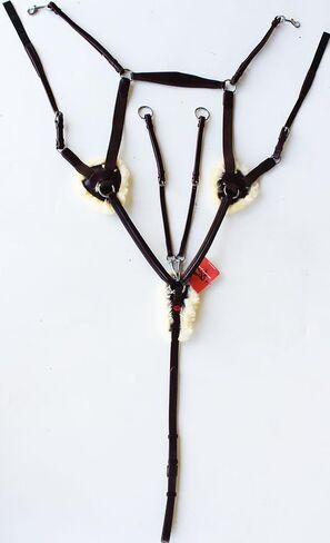 صدرية تشالنجر تاك هورس من الجلد الإنجليزي المبطن بخمس نقاط مرتفعة مع حشوة من فراء الحمل الأصلي 803933MGP in Kuwait