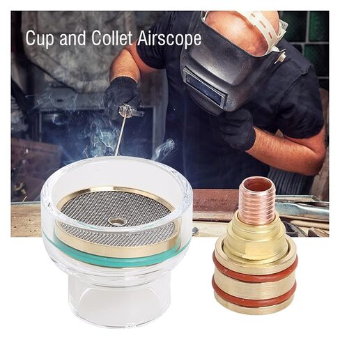 TFM53NCN Welding Torch Kit Glass Cup Collet Gas Lens 1.6mm/2.4mm Nozzle for WP-9/20 Argon Arc Nozzle(1.6mm) in Saudi Arabia