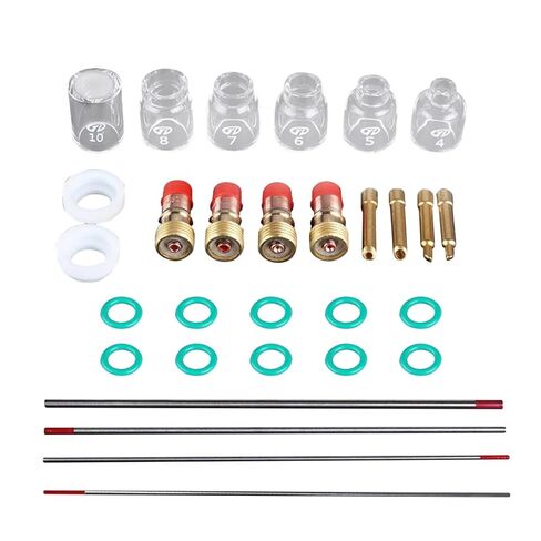 30 قطعة. طقم اللحام، برغي الشعلة، كوب الزجاج الصخري الخشن، إبرة التنغستن WP17 / 18/26 فوهة الملحقات in Kuwait