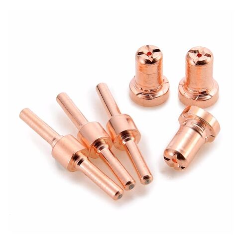 60 قطعة ممتدة طويلة طرف القطب وفوهات قطع البلازما مجموعات الاستهلاكية ل PT31 LG40 40A قطع الشعلة تركيبات فوهة لحام in Kuwait