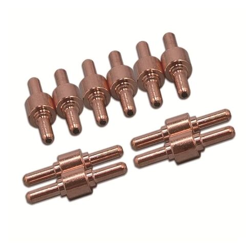 65 قطعة قطع البلازما تلميح أقطاب وفوهات عدة الملحقات الاستهلاكية ل PT31 قطع 30 40 50 أدوات لحام فوهة in Kuwait