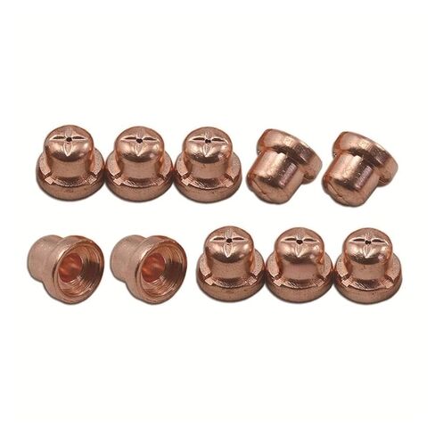 65 قطعة قطع البلازما تلميح أقطاب وفوهات عدة الملحقات الاستهلاكية ل PT31 قطع 30 40 50 أدوات لحام فوهة in Kuwait