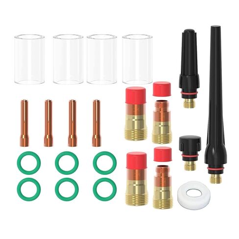 22 براغي شعلة لحام WP-17/18/26 10 مجموعة أكواب زجاجية متينة أداة عملية ملحقات فوهة in Kuwait