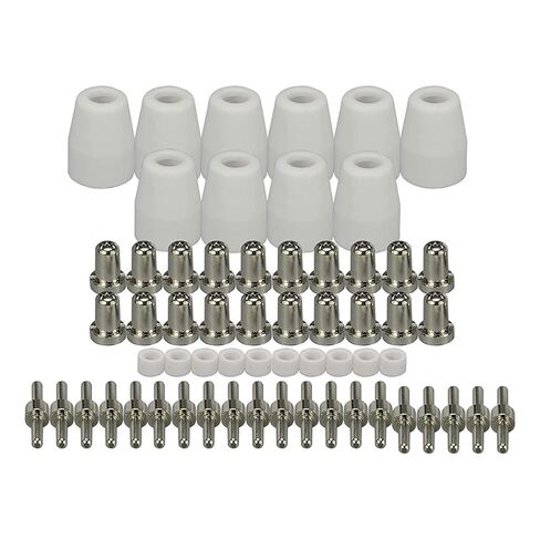 60 قطعة البلازما القاطع تلميح أقطاب وفوهات عدة الملحقات الاستهلاكية ل LG-40 PT-31 أدوات لحام فوهة in Kuwait