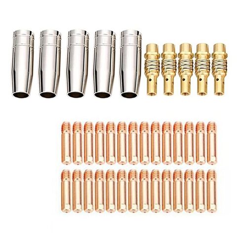 38 قطعة MB15 شعلة لحام المواد الاستهلاكية حامل فوهة الغاز المخروطية الاتصال نصائح فوهة in Kuwait